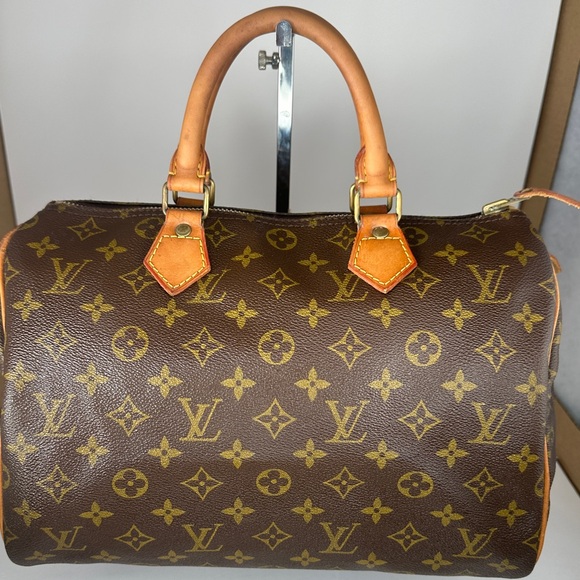 Louis Vuitton Speedy 30 from 1982 with COA date code: 822SA - Picture 15 of 17